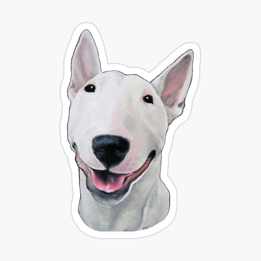 bull terrier with kids