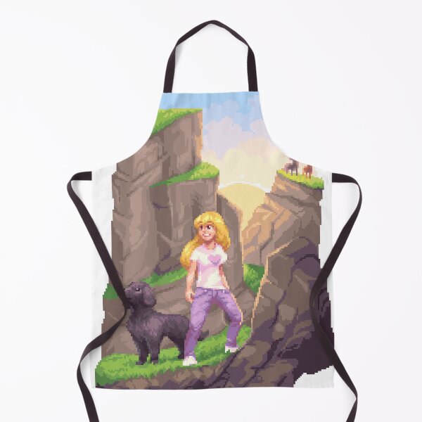 Item preview, Pixel art of woman and dog hiking designed and sold by bdws.