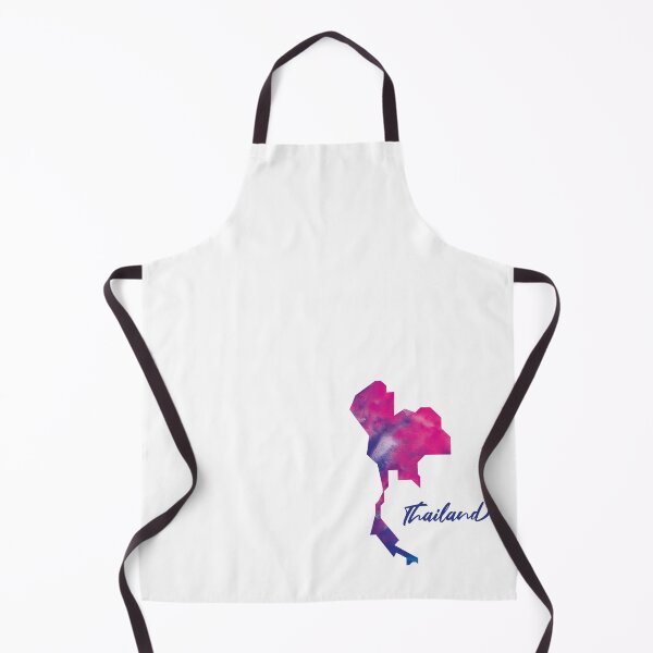 Item preview, Thailand Map in Watercolor (Purple, Blue and Pink) designed and sold by Geometricshow.