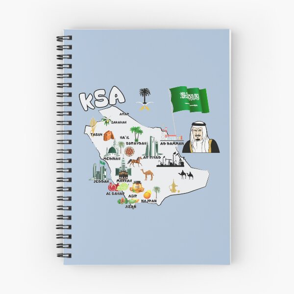 Item preview, Saudi Arabia Map tourist attractions cities name flag the King Salman  designed and sold by mashmosh.