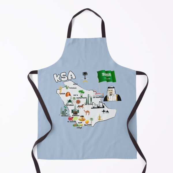 Item preview, Saudi Arabia Map tourist attractions cities name flag the King Salman  designed and sold by mashmosh.