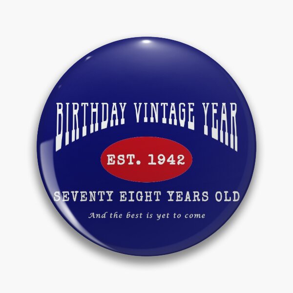 Item preview, Birthday Vintage Year - Seventy Eight Years Old designed and sold by TopPopClothing.