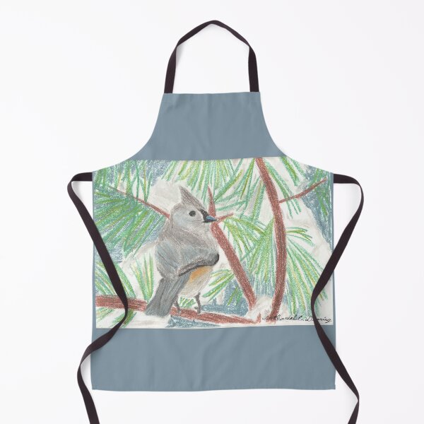 Item preview, Tufted Titmouse on Winter Pine [Chalk Pastel] designed and sold by Nathaniel E. Dearing.