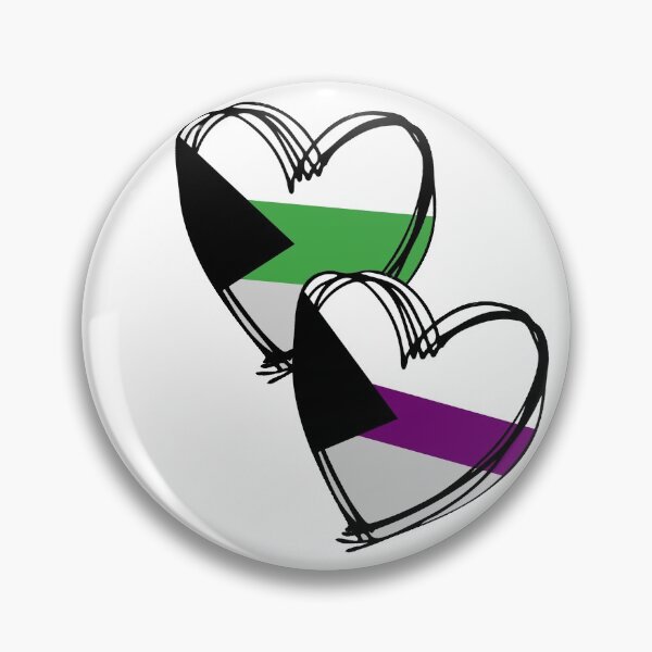 Item preview, Demisexual and Demiromantic heart designed and sold by be-proud.
