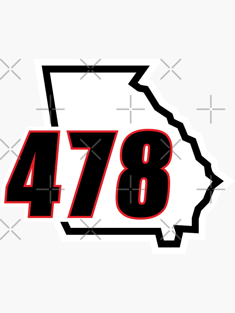 red-black-georgia-478-area-code-on-black-sticker-by-sleepylab