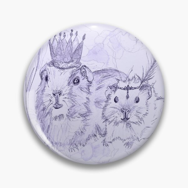 Item preview, guinea pig princess pastel lilac designed and sold by BlossomandIvy.