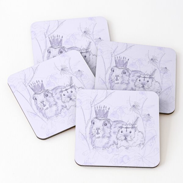 Item preview, guinea pig princess pastel lilac designed and sold by BlossomandIvy.