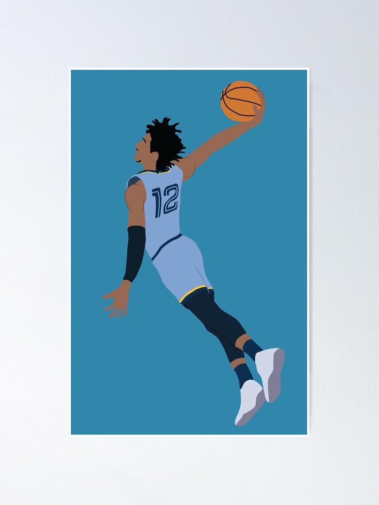 Ja Morant Poster Canvas Grizzlies Basketball Posters Dunk for Wall Decor  Boys Be