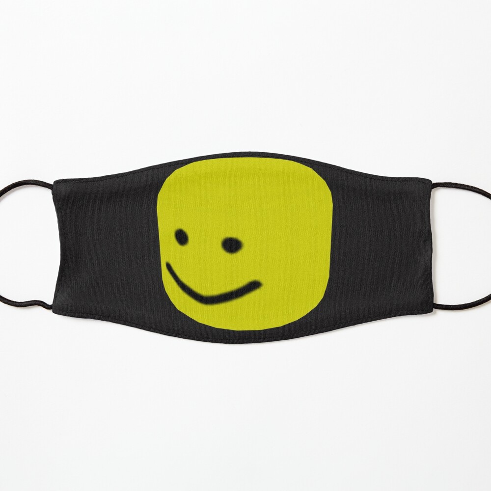 Roblox Noob Big Head Gift For Gamers Mask By Smoothnoob Redbubble - bighead in a pouch roblox