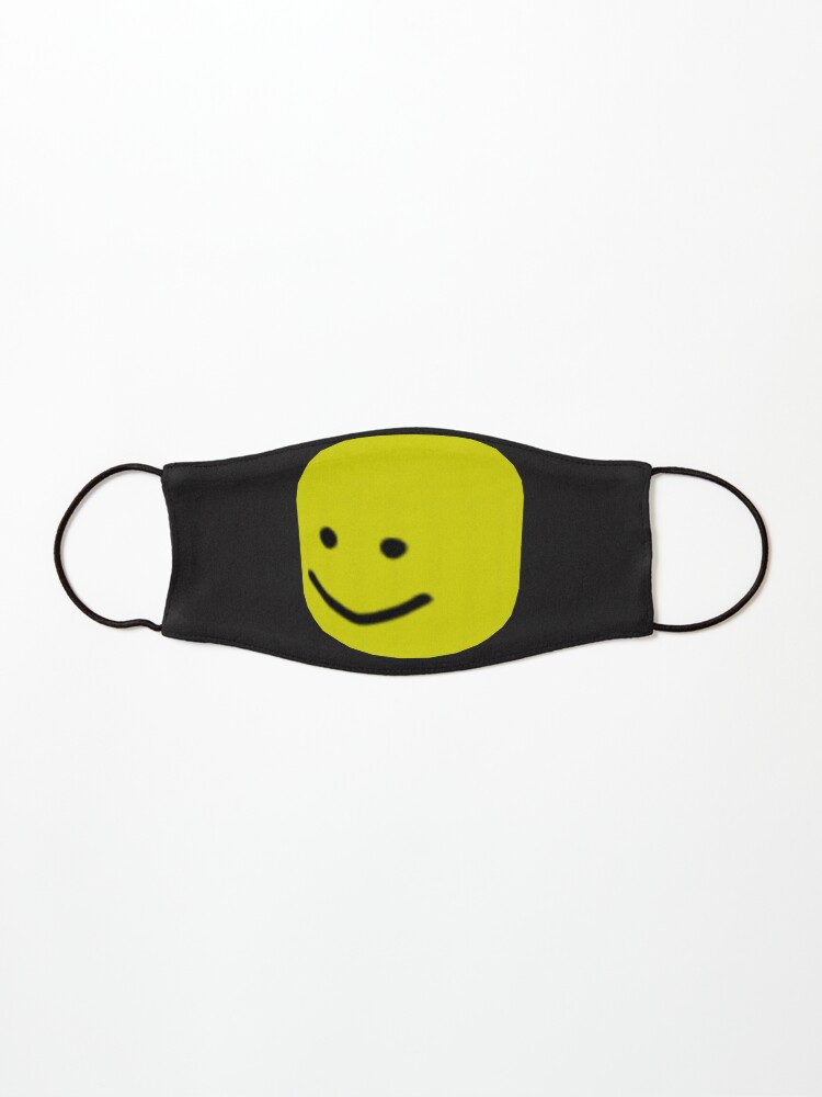 Roblox Noob Big Head Gift For Gamers Mask By Smoothnoob Redbubble - roblox noob neck