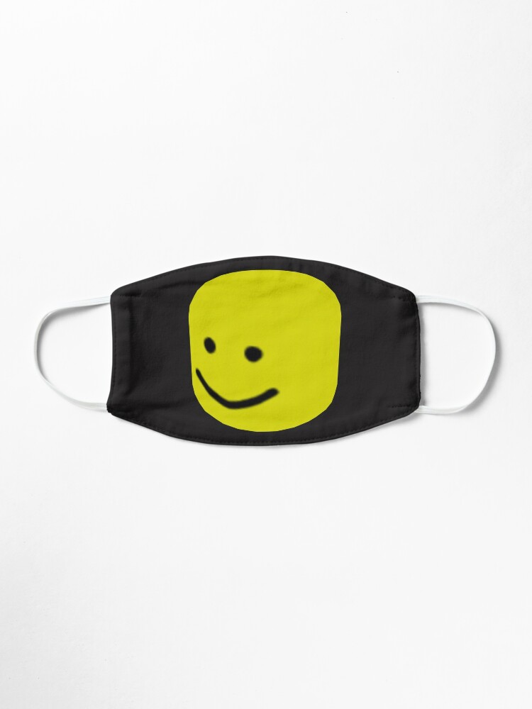 Roblox Noob Big Head Gift For Gamers Mask By Smoothnoob Redbubble - big yellow head on roblox