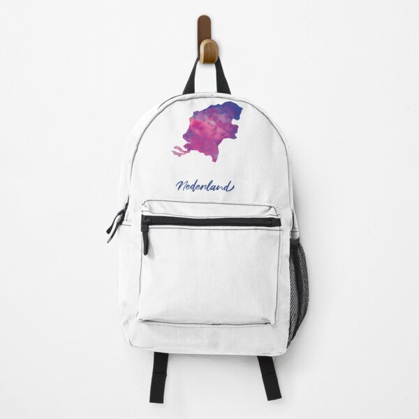Item preview, Nederland (Netherlands) Map in Watercolor (Purple, Blue and Pink) designed and sold by Geometricshow.
