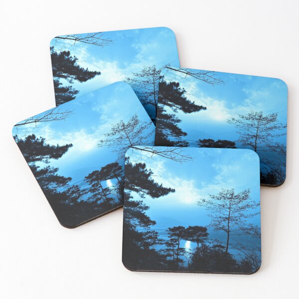 Item preview, Silhouette:Beautiful in blue scenery designed and sold by Aishwarya  Singh.
