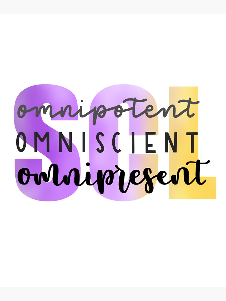 SCL Omnipotent, Omniscient, Omnipresent by TreasurerNSCL