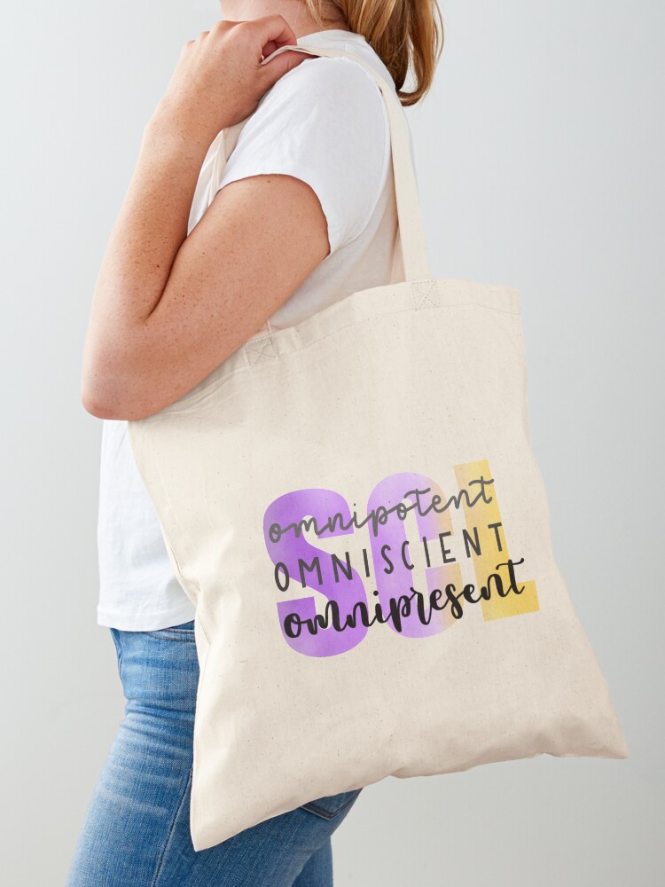 Thumbnail 1 of 5, Tote Bag, SCL Omnipotent, Omniscient, Omnipresent designed and sold by TreasurerNSCL.