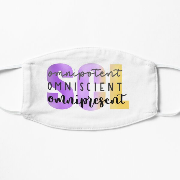 SCL Omnipotent, Omniscient, Omnipresent Flat Mask