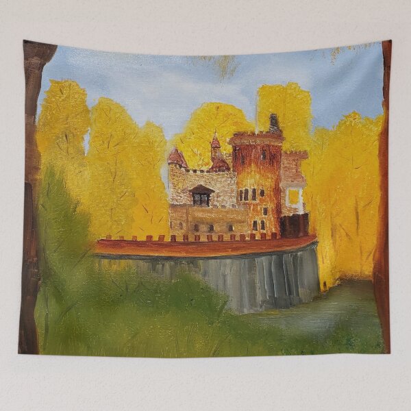 Item preview, Fairyland oil painting by Tabitha Kremesec designed and sold by Tabitha Kremesec.
