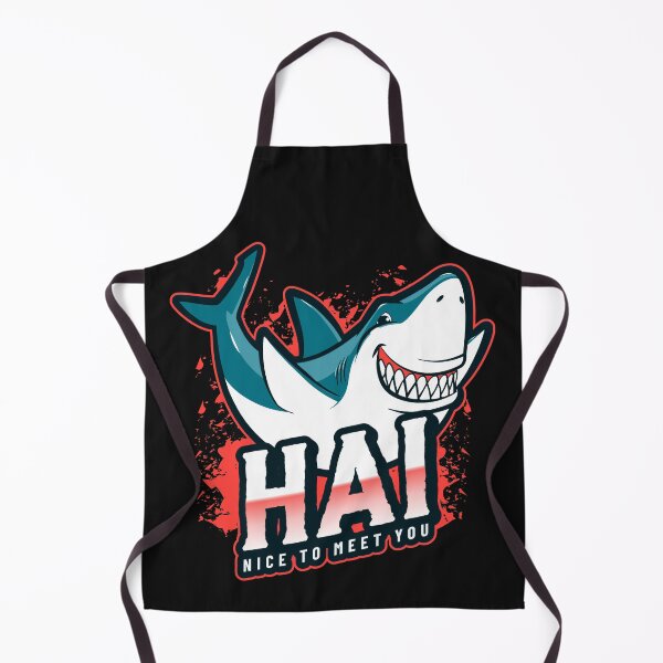 Item preview, Hai (shark in German) Hi - Nice to meet you - Cute Funny Deutsch Pun designed and sold by Time4German.