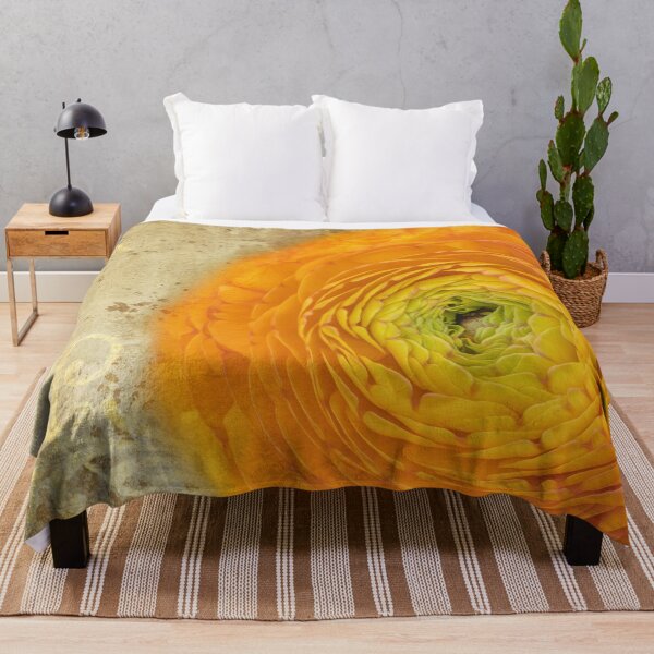 Item preview, Orange flower with golden background designed and sold by gelibolu.