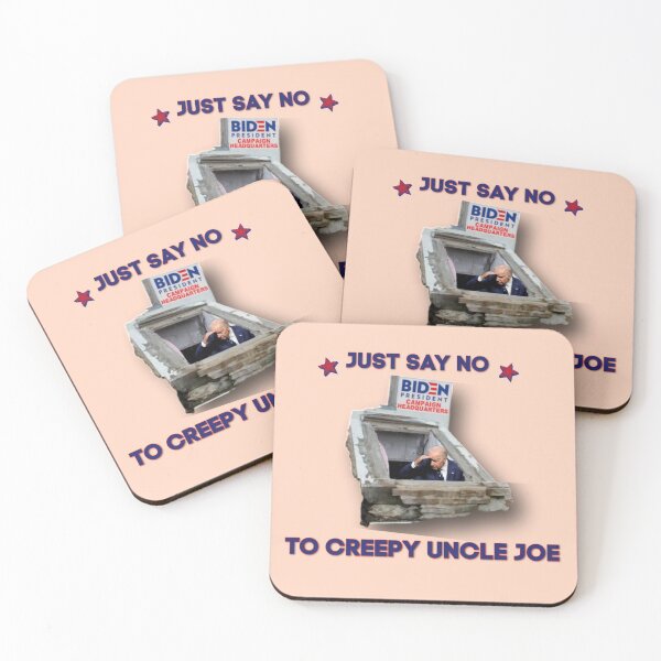 Item preview, Just say NO to Creepy Uncle Joe Anti Biden in basement bunker Biden hiding Senile hair sniffer designed and sold by MeatyWildman.