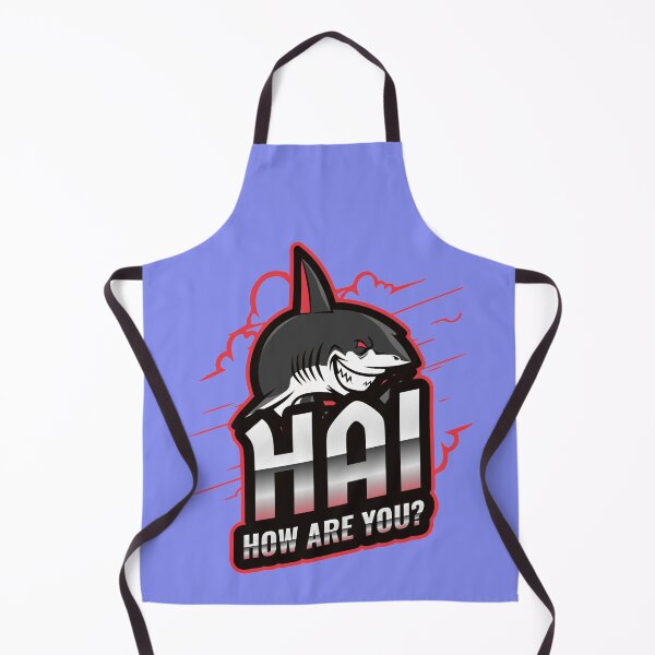 Item preview, Hai (shark in German) Hi - How are you - Scary Deutsch Greeting Pun designed and sold by Time4German.