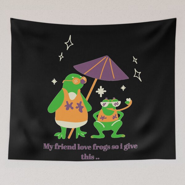 Item preview, Two frogs chilling together fiendship design for this world friendship day designed and sold by Slangt-shirt.