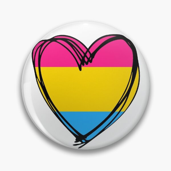 Item preview, Pansexual heart designed and sold by be-proud.