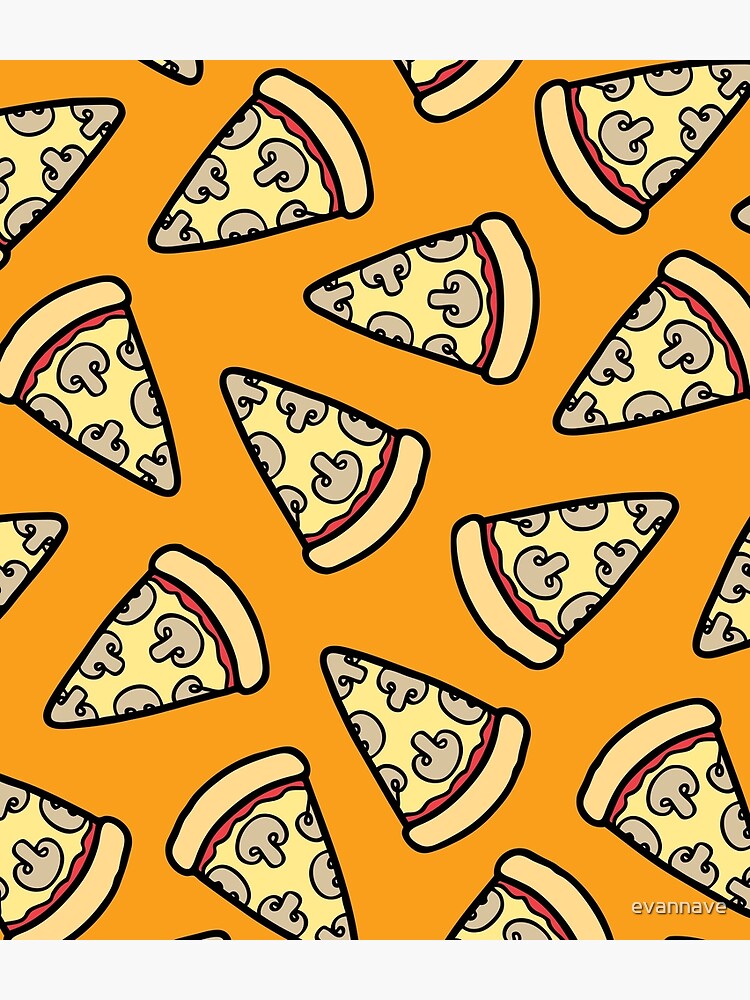 Mushroom Pizza Pattern by evannave
