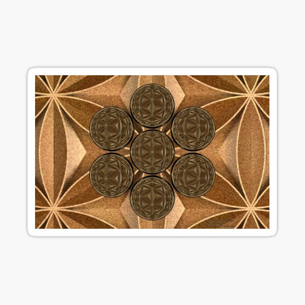 Flower of Life Through Seven Drops of Water Sticker
