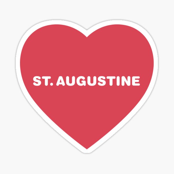 Item preview, St. Augustine Bold In Red Heart designed and sold by modeoftravel.