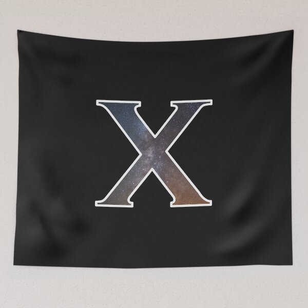 Item preview, Alphabet and galaxy design, letter X designed and sold by funnytshirtco.