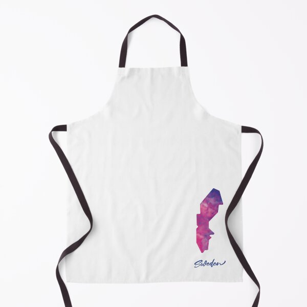 Item preview, Sweden Map in Watercolor (Purple, Blue and Pink) designed and sold by Geometricshow.