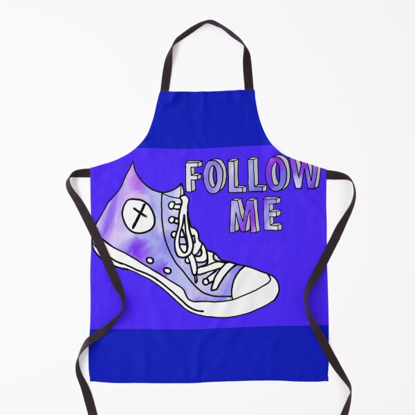 Aperçu de l'œuvre Converse Blue avec Follow Me créée et vendue par NeedlingGod.