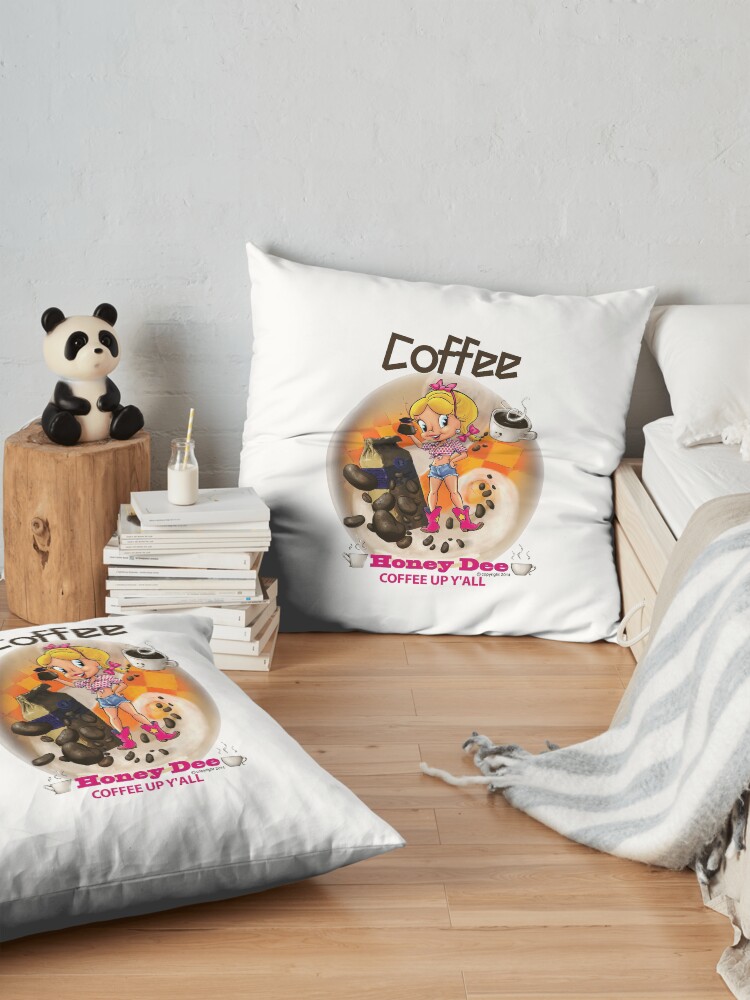 Alternate view of Coffee Up Y'all With Honey Dee Floor Pillow