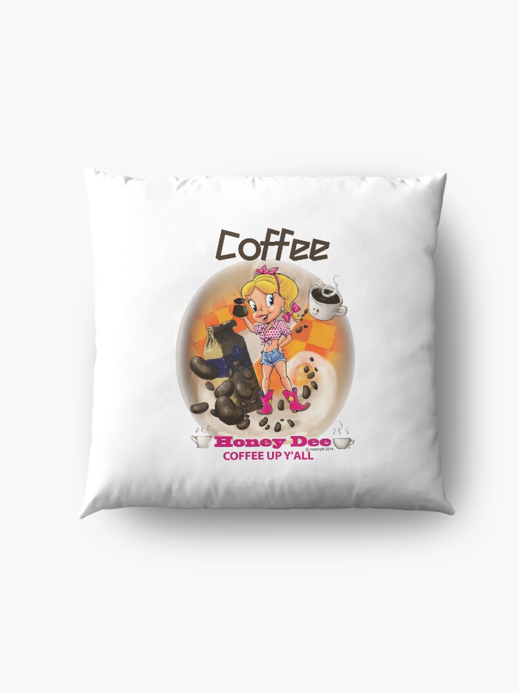 Alternate view of Coffee Up Y'all With Honey Dee Floor Pillow