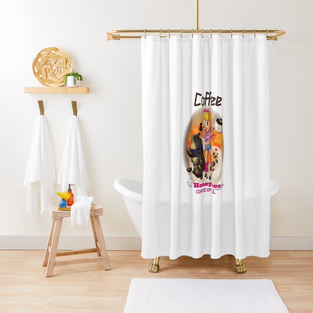 Coffee Up Y'all With Honey Dee Shower Curtain