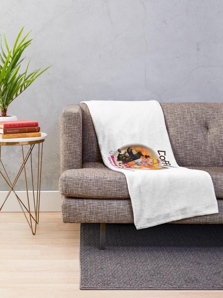 Alternate view of Coffee Up Y'all With Honey Dee Throw Blanket