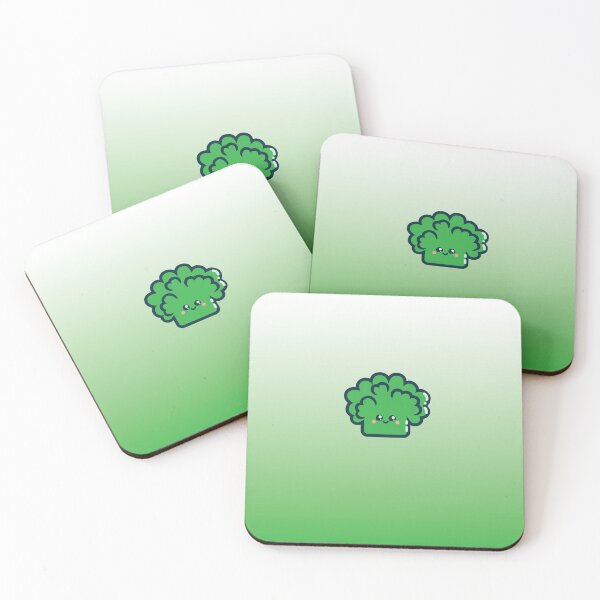 Item preview, Cute Square Broccoli Illustration  Panic-Graphics designed and sold by Panic-Graphics.
