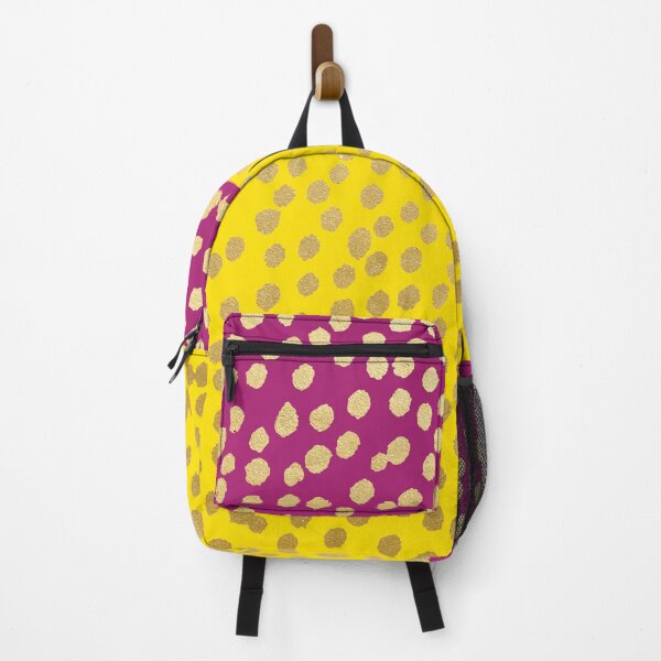 Item preview, Yellow and Aubergine Gold Dot Spot Pattern designed and sold by evannave.