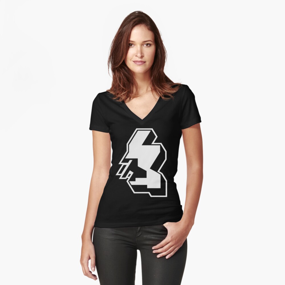 Item preview, Fitted V-Neck T-Shirt designed and sold by TheRandomFactor.