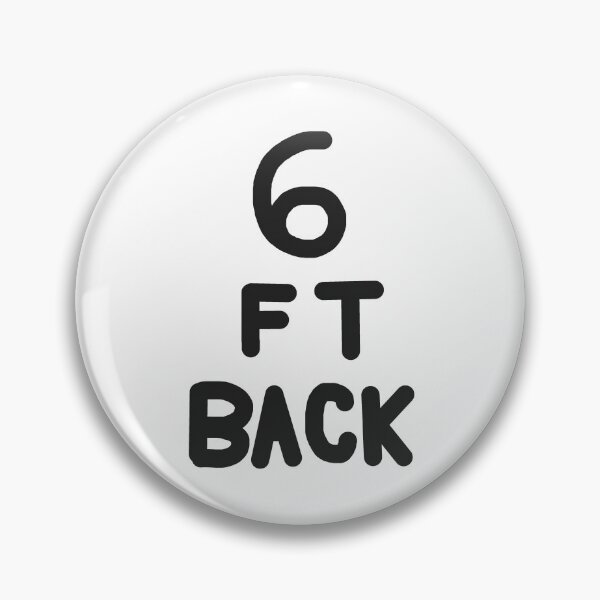 Item preview, 6 Feet Back in Black on White designed and sold by Rocket-To-Pluto.