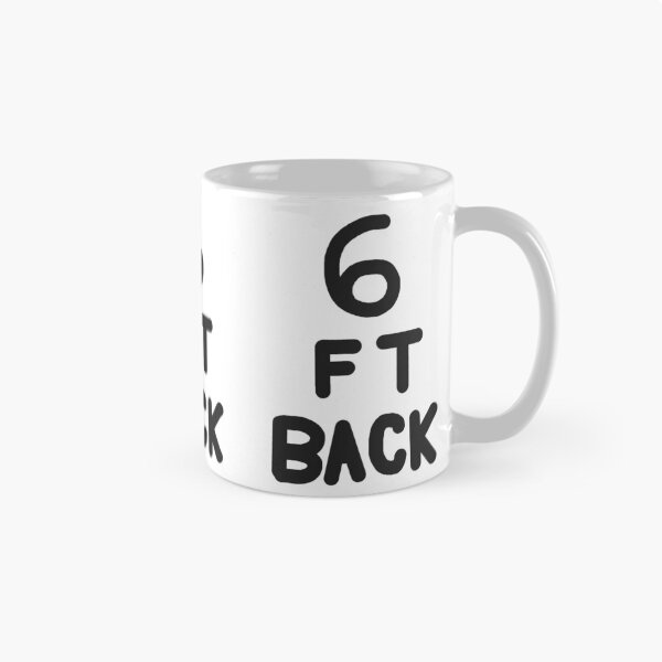 Item preview, 6 Feet Back in Black on White designed and sold by Rocket-To-Pluto.