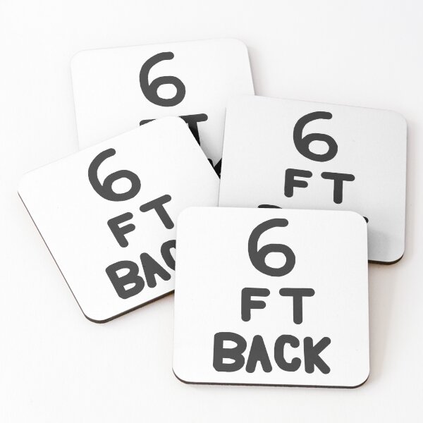 Item preview, 6 Feet Back in Black on White designed and sold by Rocket-To-Pluto.