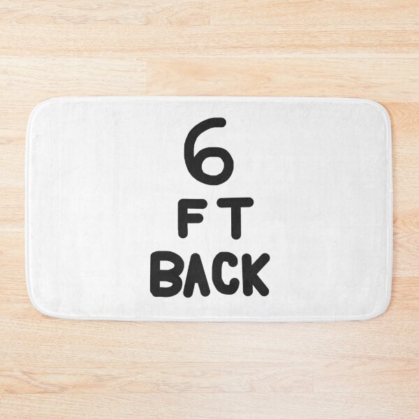 Item preview, 6 Feet Back in Black on White designed and sold by Rocket-To-Pluto.