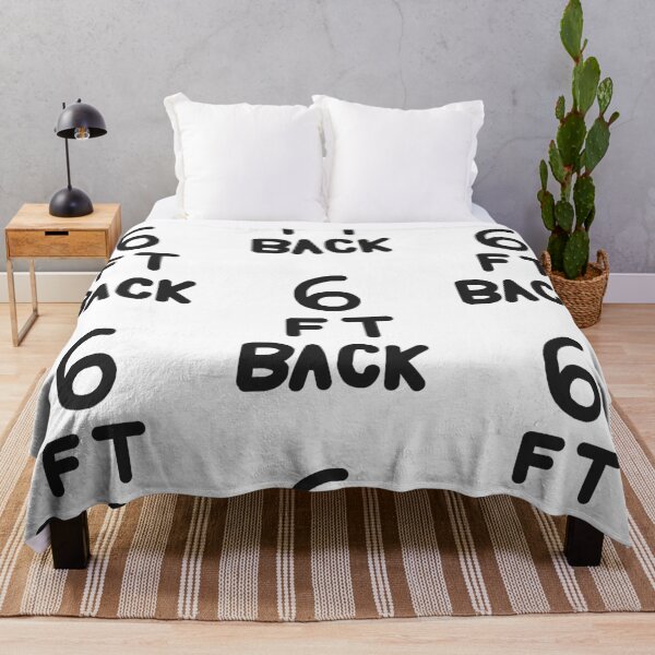 Item preview, 6 Feet Back in Black on White designed and sold by Rocket-To-Pluto.
