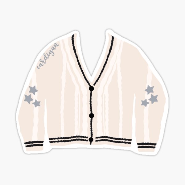 Cardigan Taylor Swift  Sticker for Sale by createdbymolly