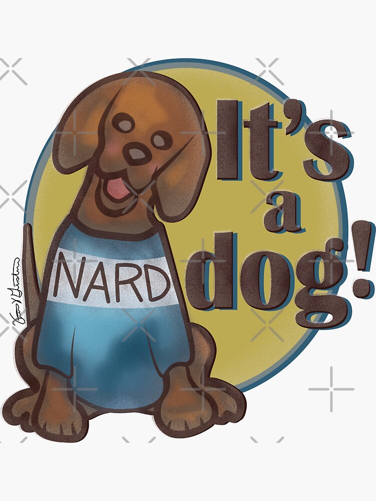 "Nard Dog Tattoo" Sticker by Frannotated Redbubble
