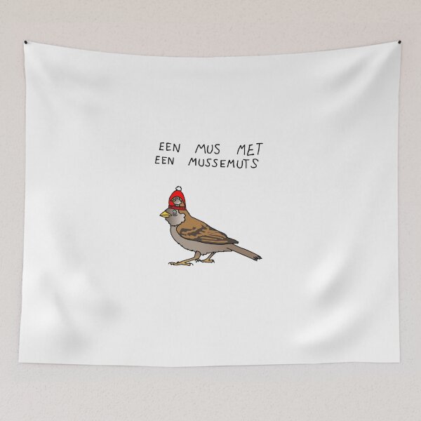 Item preview, Een mus met een mussemuts designed and sold by reujken.
