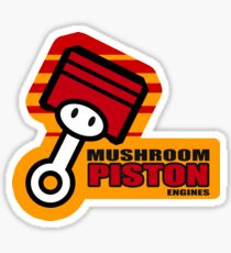Mario Kart 8 Mushroom Piston Engines - Square Sticker
