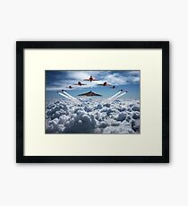 Vulcan and Red Arrows farewell flight Framed Print